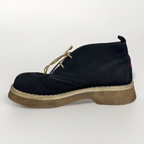 Ellesse Chukka Style Boots Dark Blue Italian Shoes Size 36 - Picture 6 of 14